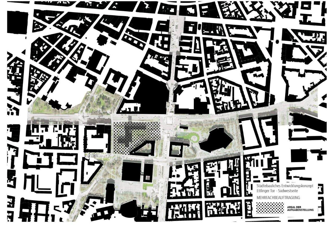 Schwarzplan des Gebietes